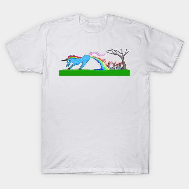 Unicorn Blowout T-Shirt by harmount